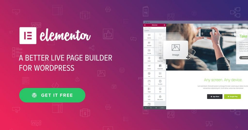 Elementor es una buena opción para crear landing pages en WordPress de una manera cómoda