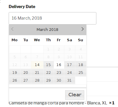 Order Delivery Date for WooCommerce